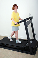 Cardio workout on treadmill